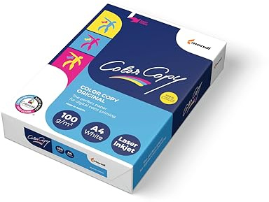 Färgkopieringspapper premium supersmidigt brotslagen 100 gsm A4 vit ref CCW0324 [500 ark]