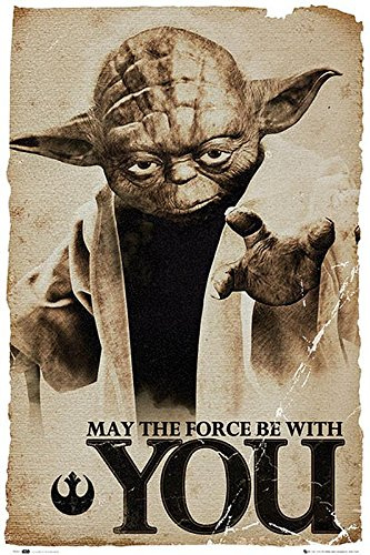 Close Up Star Wars Poster Yoda May The Force be with You (61cm x 91,5cm) + Ü-Poster