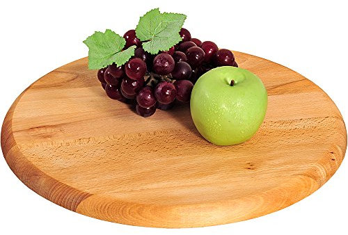 Kesper Dreh-und Servierplatte aus Akazie, Holz, braun, 30 x 30 x 3 cm