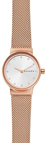 Skagen Freja Lille Damenuhr, Quarz-Zweizeigerwerk mit Edelstahl- oder Lederarmband