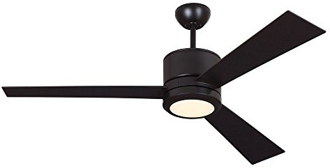Monte Carlo 3VNR52OZD-V1 Vision 52 Ceiling Fan with LED Light and 2 in 1 Wall/Hand Remote Control, Oil Rubbed Bronze