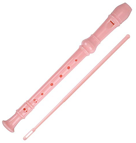 Soprano Recorder Descant Flauta Recorder 8 Hole ABS Clarinet German Style Treble flute C Key for Beginner With Fingering Chart Instructions with Cleaning Rod Bag