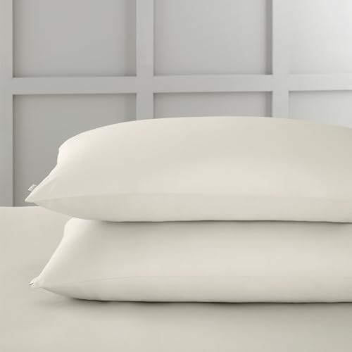 Bianca Fine Linens 400 Thread Count Cotton Sateen Standard Pillowcase Pair Oyster