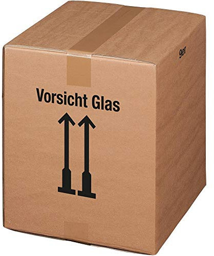 Ropipack Flaschenkarton Versandkarton für Flaschen Weinkarton Versandkarton mit Einlagen 6 er - 5 Stück