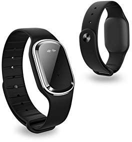 WZM Spray Ultrasonic Mosquito Repellent Bracelets Waterproof Outdoor Non-Toxic Electronic Mosquito Insect Repeller Wristbands with USB Rechagerable for Baby Kids and Adults Insect (Color : Black)