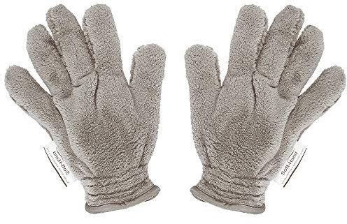 Soft Hand Staubtuch | Staub putzen leicht gemacht | Reinigungstuch Putztuch | verhindert Aufladen der entstaubten elektrischen Geräte| schnelle Reinigung | Das Blaue Wunder (2er Set, Grau)