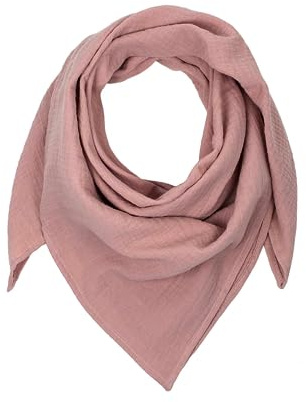 Neu hutch&putch Musselin-Halstuch Unisex 135cmx135cm - Dreieckstuch Erwachsene aus Bio Baumwolle - Schal für Erwachsene - weiches Musselin Halstuch