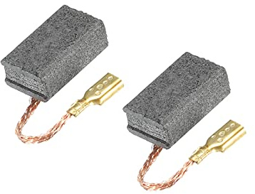 PATIKIL 2pz Carbonio Spazzole Spazzola Carbone Ricambio 14x9x6mm | Potenza Strumento Angolo Smerigliatrice Tavolo Ricambio Parte Riparazione, per Motori Elettrici