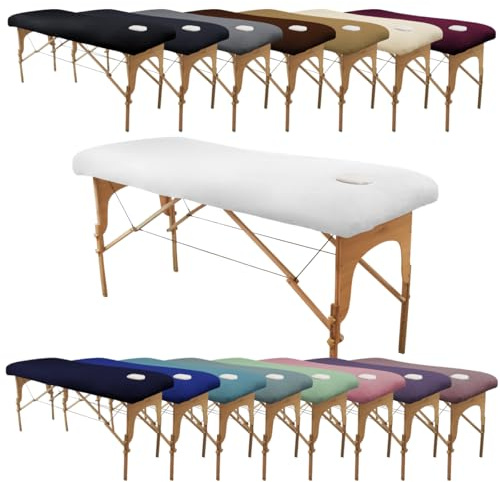 Vivezen - Drap housse de protection en éponge pour table de massage - Plusieurs coloris
