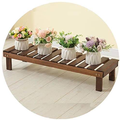 Fioriera A Gradini in Legno Panca Portavasi Mensola per Fiori da Pavimento Decorativa per Balcone Scaffale di Stoccaggio in Vaso Stand di Fiori di Aneto Verde Pianta Scaffali Porta Piante (Color : Br