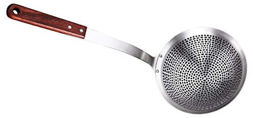 Cabilock Cuchara De Olla Caliente Cuchara De Metal Para Espumadera Pasta Tortellini Skimmer Ranurado Tamiz De Pasta Colador Metalico Para Alimentos Cable Acero Inoxidable Cucharón Frito