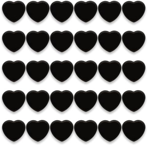 PYJLBX Magnete für Magnettafel, 30 Stück Magnet Magnete Stark Kühlschrankmagnete Kühlschrank Magnete Mini Magnete Klein Magneten Starker Halt Herz Whiteboard Magnete Schwarz Magnets für tafel pinnwand