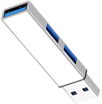 Lily Brown Compact USB C Hub/USB Hub Multiport Expander USB Splitter USB Dongle USB C a USB Adattatore per ricarica trasmissione dati USB C Hub