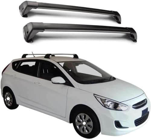 Dachgepäckträger Fahrradträger Für Hyundai Solaris 5 Door Hatchback 2015-2021, Dachträger Dachboxen Dach Gepäckablage Railing Track Zubehör
