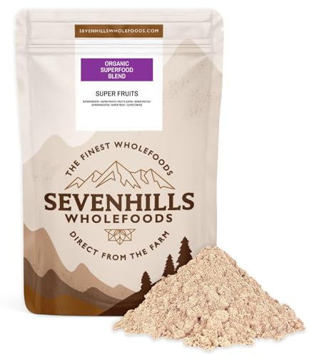 Sevenhills Wholefoods Organic Super Fruit Powder Blend - Superberries - with Acai, Baobab, Acerola and Lucuma, Supports Immunity& Skin Health, Reduce Fatigue, Natural Vitamin C,150g - No Sugar