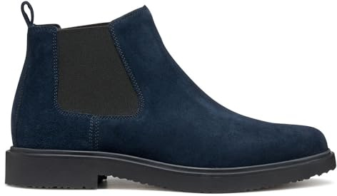 Geox Stivali da uomo U MASSIMIANO alla caviglia, colore blu navy, 44 EU, blu navy, 44 EU