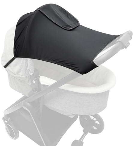 Pare-Soleil pour Poussette, Universel Housse de Soleil pour Poussette Bébé, Auvent de Landau, Protection UV 50+ Poussette pour Bébé Couverture de Soleil pour Poussette, Etanche à l'épreuve du Vent