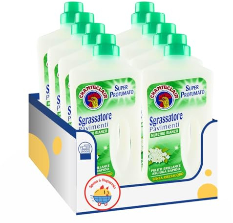 Sgrassatore pavimenti al muschio bianco – pulizia profonda e profumo intenso – 750ml – Variazioni 4/8/12 Pezzi (8)