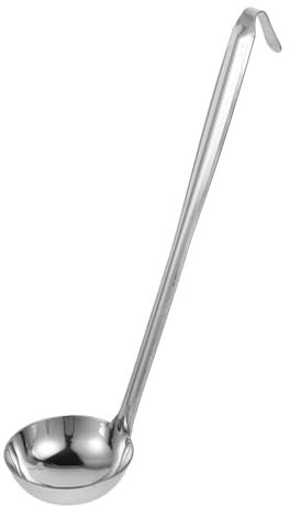 IMIKEYA Capacity Soup Serving Spoon Stainless Steel Ladle Long Handle for Hot Pot Ramen Buffet Catering