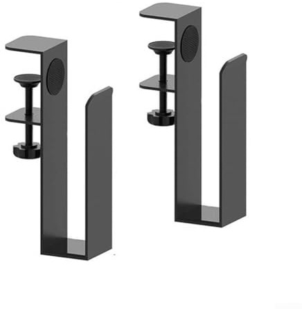 2 soportes ajustables para laptop, almacenamiento lateral de escritorio para una organización mejorada
