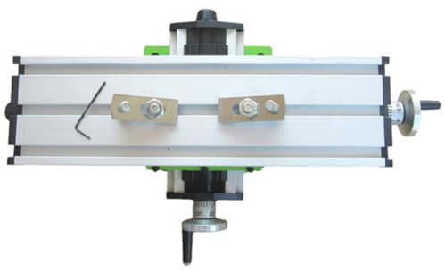 MAGICLULU Mini Milling Machine Drill Vise with 2-Direction Adjustable Cross Slide, Portable 12.2 X 3.54 Inch Bench Vise for Drill Press, CNC Clamps Compatible for Workshop and Precision Work