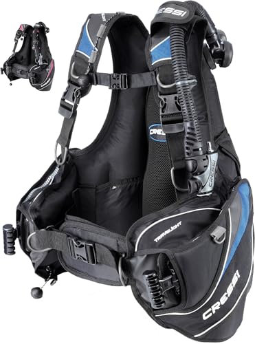 CRESSI Travelight Jacket-Style BCDs, Black/Blue, XS