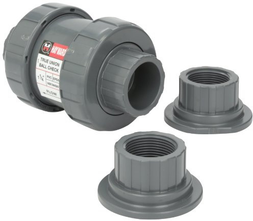 Hayward TC10125STE Vanne anti-retour en PVC série TC avec joints EPDM et douille/raccord fileté, 3,8 cm