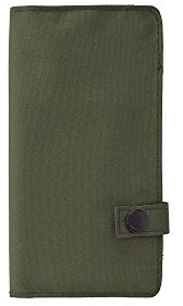 Lihit Lab A-7585-24 Stifteetui, schmal, 19 x 11 cm, Schwarz olivgrün