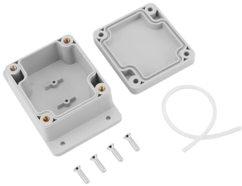 Keenso Boîte de Jonction Electrique Extérieure, IP65 Boîtier de Connexion Etanche Connecteur de Câble Boîtier en Plastique ABS avec Accessoires (89 * 59 * 35mm)