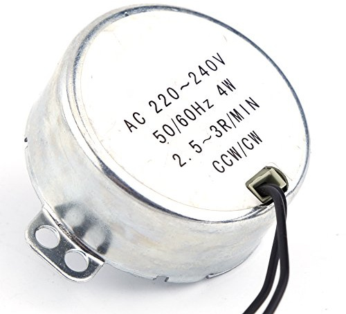 Synchronmotor 1 Stück 220-240 V AC Wechselstromgetriebemotor 4 W CW/CCW Großem Drehmoment Für Heizung Kunsthandwerk Lampen Beleuchtung (2.5-3RPM)