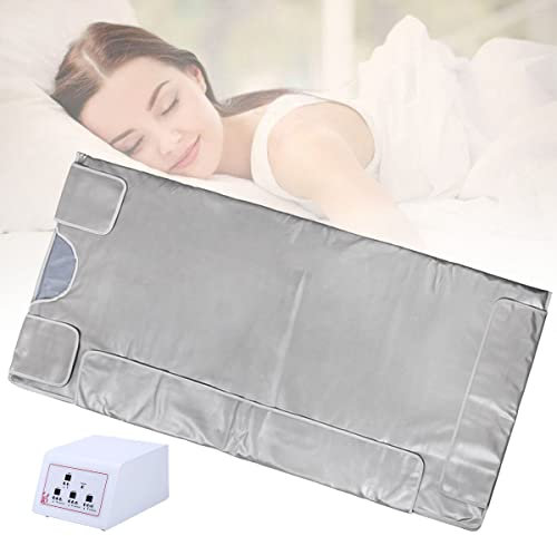 BrightFootBook Couverture De Sauna Infrarouge Numérique pour La Perte De Poids, 3 Groupes De Ports De Contrôle De Température, Couverture Chauffante De Sauna Amincissant Le Spa à Domicile