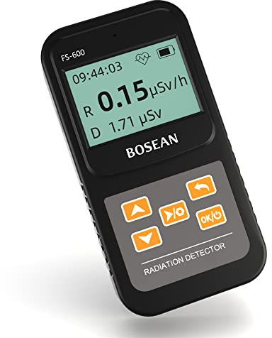 Geigerzähler Radioaktivität Dosimeter - 1μSv/h~10mSv/h, Alpha Beta Gamma Scout Meter mit Alarmfunktion, USB Wiederaufladbar Messgerät, Strahlenmessgerät Geiger Counter Zähler Taschengröße