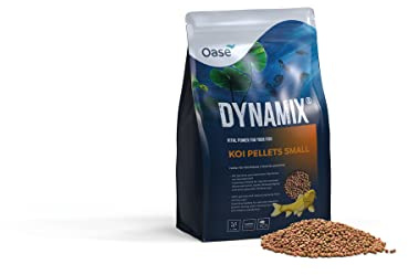 OASE Dynamix Koi Pellet Small 4 L, Comida para Peces en Forma de pellets (3-4 mm) para Peces de Estanque, nutrición equilibrada para koi de hasta 20 cm, Crecimiento naturalmente Bonito
