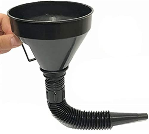 EdirFtra Entonnoir de Carburant, Entonnoir Flexible en Plastique à Angle Droit, Entonnoir de Filtre à Carburant Automobile, Tube télescopique.