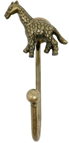 Knobs By Blossom Vintage Antik Messing Eisen Wandhaken Raffhalter Bronze Handmade Metall Tier Haken (17. Giraffe)