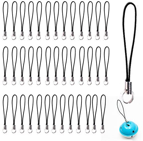 Wudaizhi Split Ring Strap 50pcs Phone Charm Cords Cellphone Lariat Lanyard Lanyard for Diy Craft Phone Usb Flash Drive Keyring
