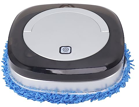 Asixxsix Robot Aspirador y Trapeador Combo de Alta Eficiencia, Succión Potente, Trabajo Inteligente, Buen Rendimiento, Batería de 2400mAh, 120min de Tiempo de Resistencia (Plata)