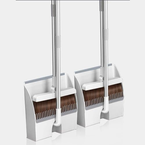 Broom Dustpan Set Outdoor Broom Broom and Dustpan Broom Set 180° Rotary Broom Foldable Standing Dustpan Combination No-Stick Hair Sweeping Artifacts Household Cleaning Tools，for Kitchen/342