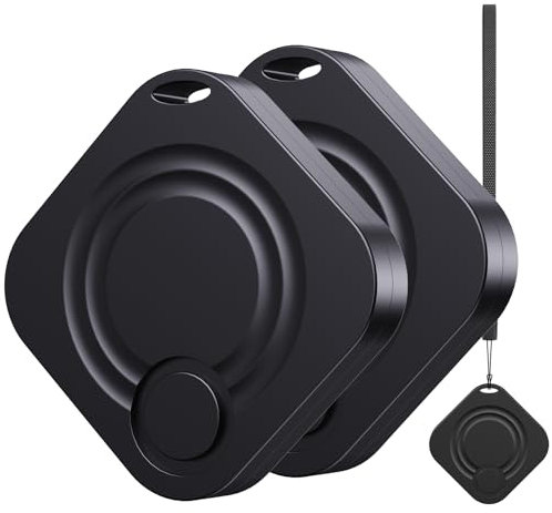 Key Finder Tracker Devices - 2 Pack Bluetooth Item Finders Compatible with Apple Find My (IOS Only 14.5+), IP67 Waterproof GPS Trackers Tag for Wallets, Car, Suitcases, Luggages, Bags