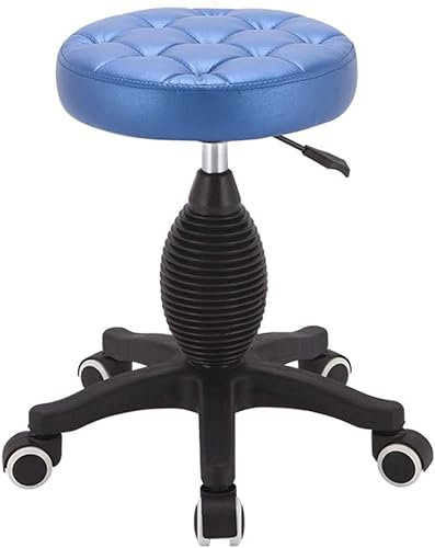 LXGJSQY Hocker auf Rädern, Schönheitshocker, drehbarer Hocker, Barstuhl, Arbeitshocker, Friseurstuhl, Heben, Drehen, Friseur, Make-up, Nagelkunst, Rot (Farbe: Rosa) Hallo