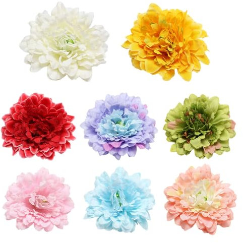 8 Stück Korsage Hochzeit Boutonniere Blumen Haarspangen, Handarbeit Corsage Haarspangen Künstliche Blumen Brosche Dekor Blumen Haarklammern Haarclip Haarschmuck Haarnadeln für Frauen Mädchen