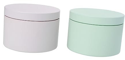 VILLFUL 2pcs Candle Making Jars Wedding Favour Candy Boxes Biscuit Boxes Candle Tins Lids for DIY