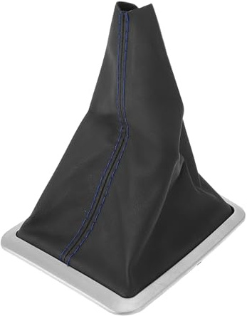 Hihaha Gear Shift Stick Gaiter for Ford Focus MK2 2004-2012 Gear Stick Knob Cover Boot Shift Cover Dustproof Leather 1 Pc Black Blue