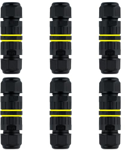 kabelverbinder wasserdicht, 2 und 3 Drähte, kabel verbinder wasserdicht IP68, wasserdicht, Außeneinsatz, Kabelanschluss, elektrische Anschlussdose für Kabel Ø 3,5 bis 8 mm