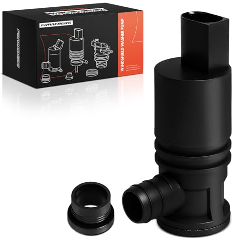 Frankberg Scheibenwaschpumpe Waschwasserpumpe Scheibenreinigung Vorne | Kompatibel mit Fiesta I GFBT Fiesta II FBD Sportage K00 Swift II EZ MZ Replace# JX7B17K624BA 2-Polig