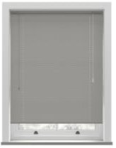 Grey PVC Venetian Blind 152cm Drop (25mm Slats) 50cm Wide
