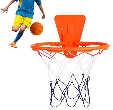 Panier De Basket Mural - Panier De Basket-Ball | Filet Suspendu | Ensemble De Filet De Basket Exterieur D'Intérieur | Anneau Suspendu De Basket-Ball | Support De Basket Suspendu | De Jeu De Basket