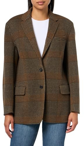 Theory Women's Overiszed Tailored Jacket, Brass Multi, S