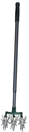 Sharplace Cultivateur Rotatif, de Sol, Longueur 120 cm, avec Dents Amovibles, motoculteur Manuel, Outil de Jardinage pour Le mélange et Le