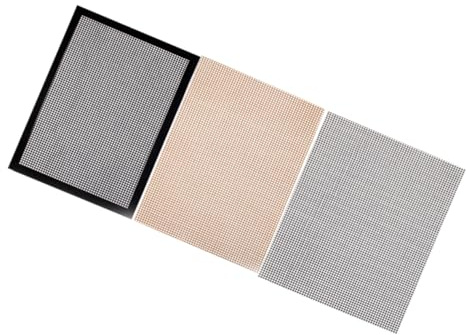 DIYEAH 3 pièces Tapis de Cuisson Antiadhésif Fibre de Verre pour Barbecue Réutilisable et Découpable Tapis Grill Solide pour Pique- et Cuisson Extérieure